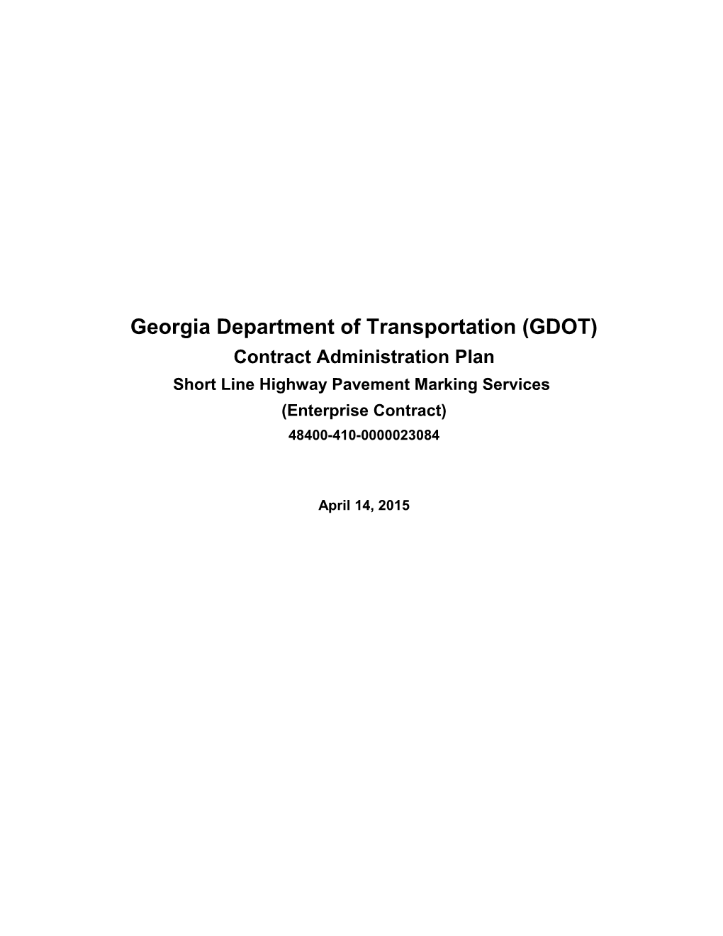 Georgia Department of Transportation (GDOT)