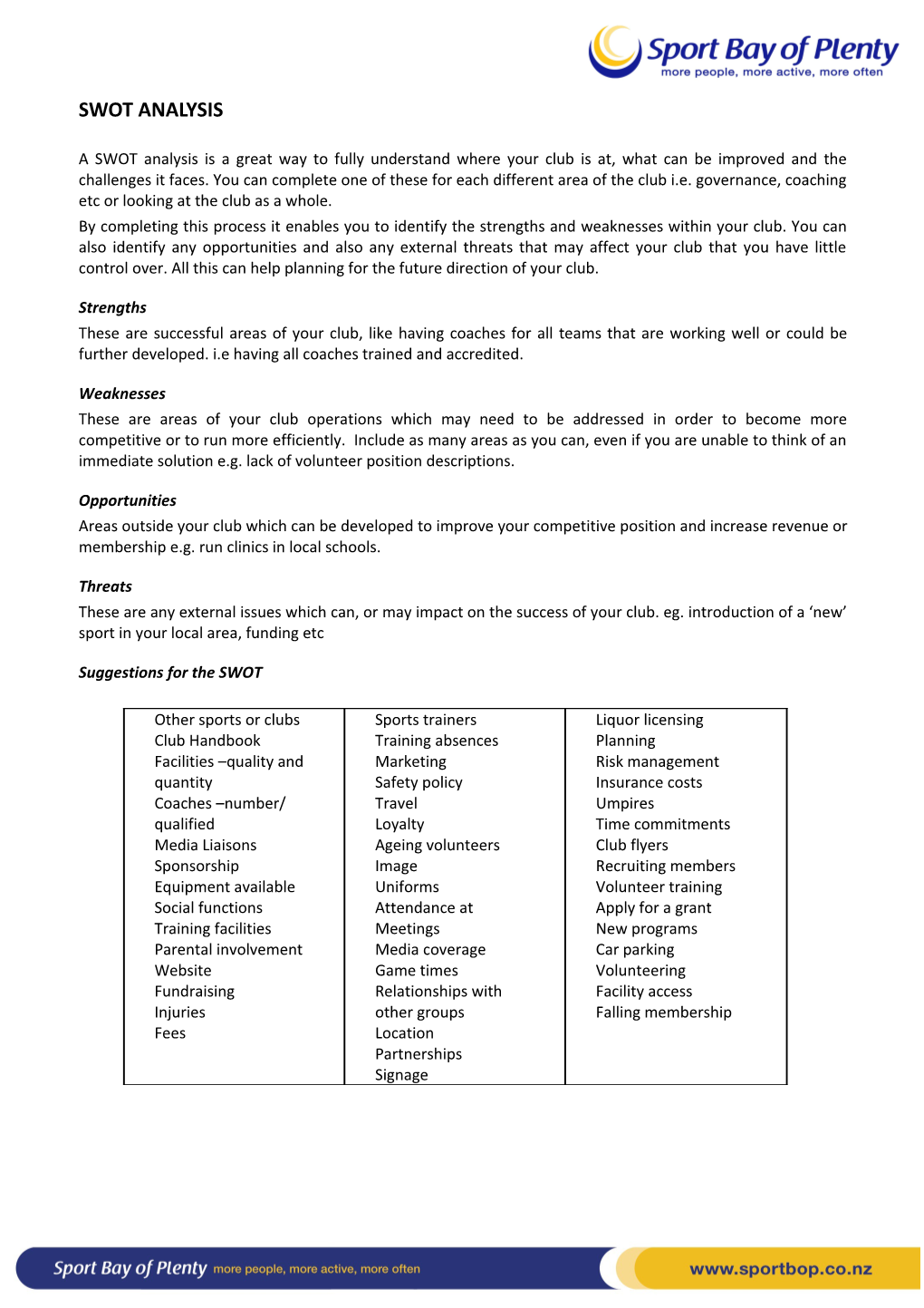 Swot Analysis