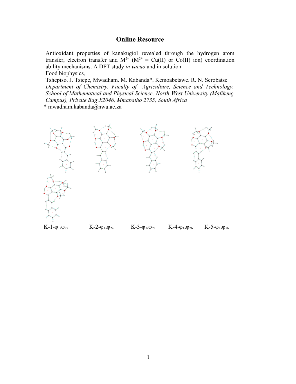 A Theoretical Study of the Antioxidant Properties of Kanakugiol: the Cu(II) and Co(II)