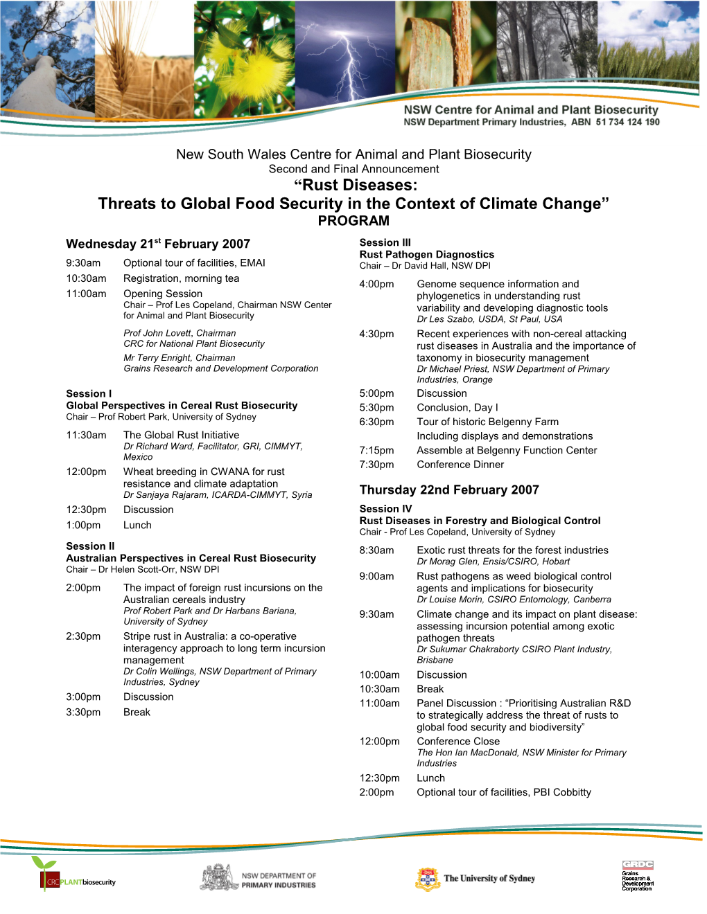 Symposium Registration Form