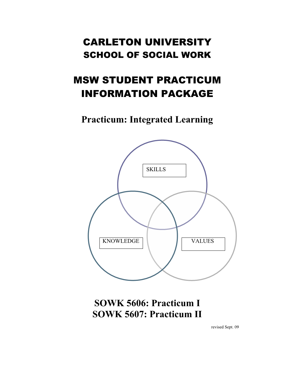 Practicum: Integrated Learning