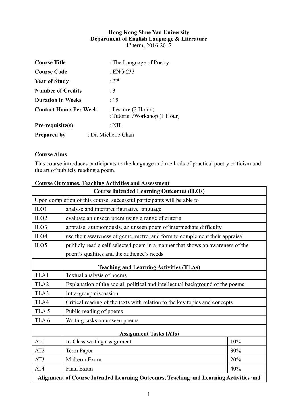 Bachelor Degree (Hons) of Commerce in Accounting