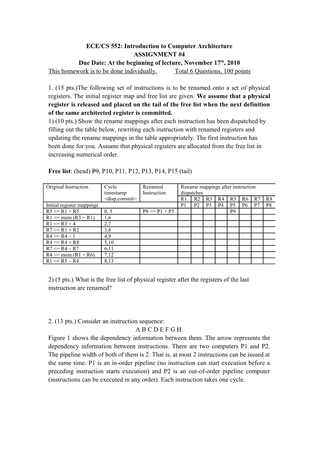 ECE/CS 552: Introduction to Computer Architecture s2