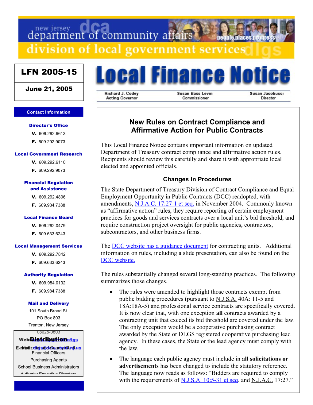 Local Finance Notice 2005-15June 21, 2005Page 1