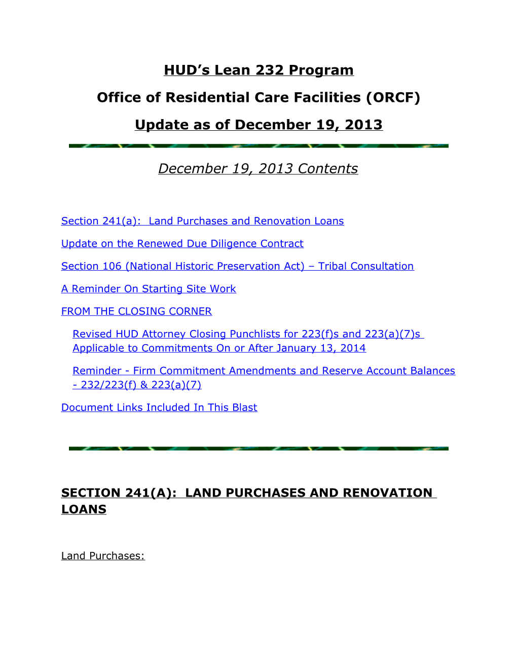 Office of Residential Care Facilities (ORCF) s1