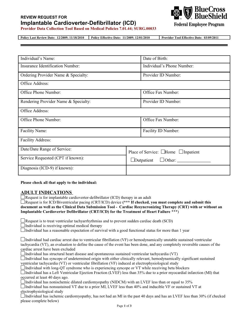 Implantable Cardioverter-Defibrillator (ICD)