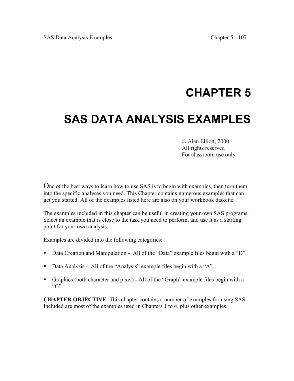 SAS Data Analysis Examples Chapter 5 - 107