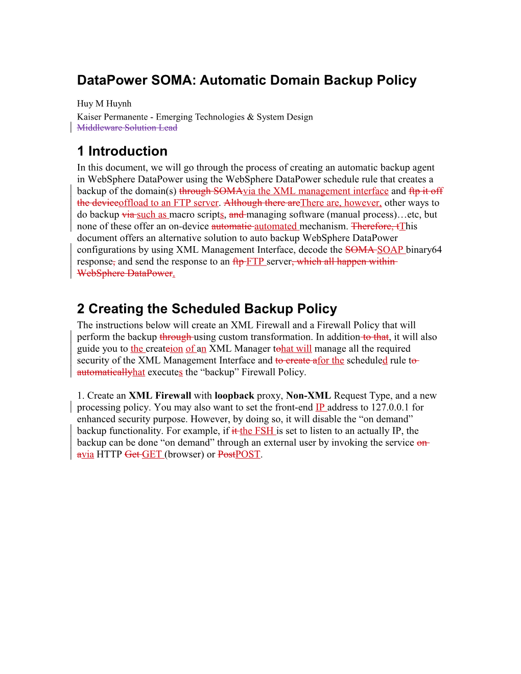 Datapower: Automatic Backup Domain Policy