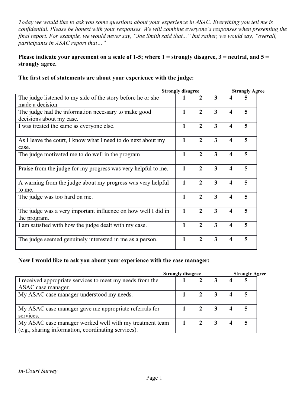 Access to the Court (From the NCSC Courtools)