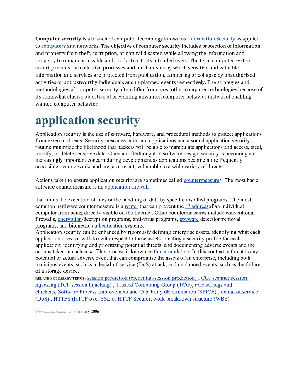 Application Security