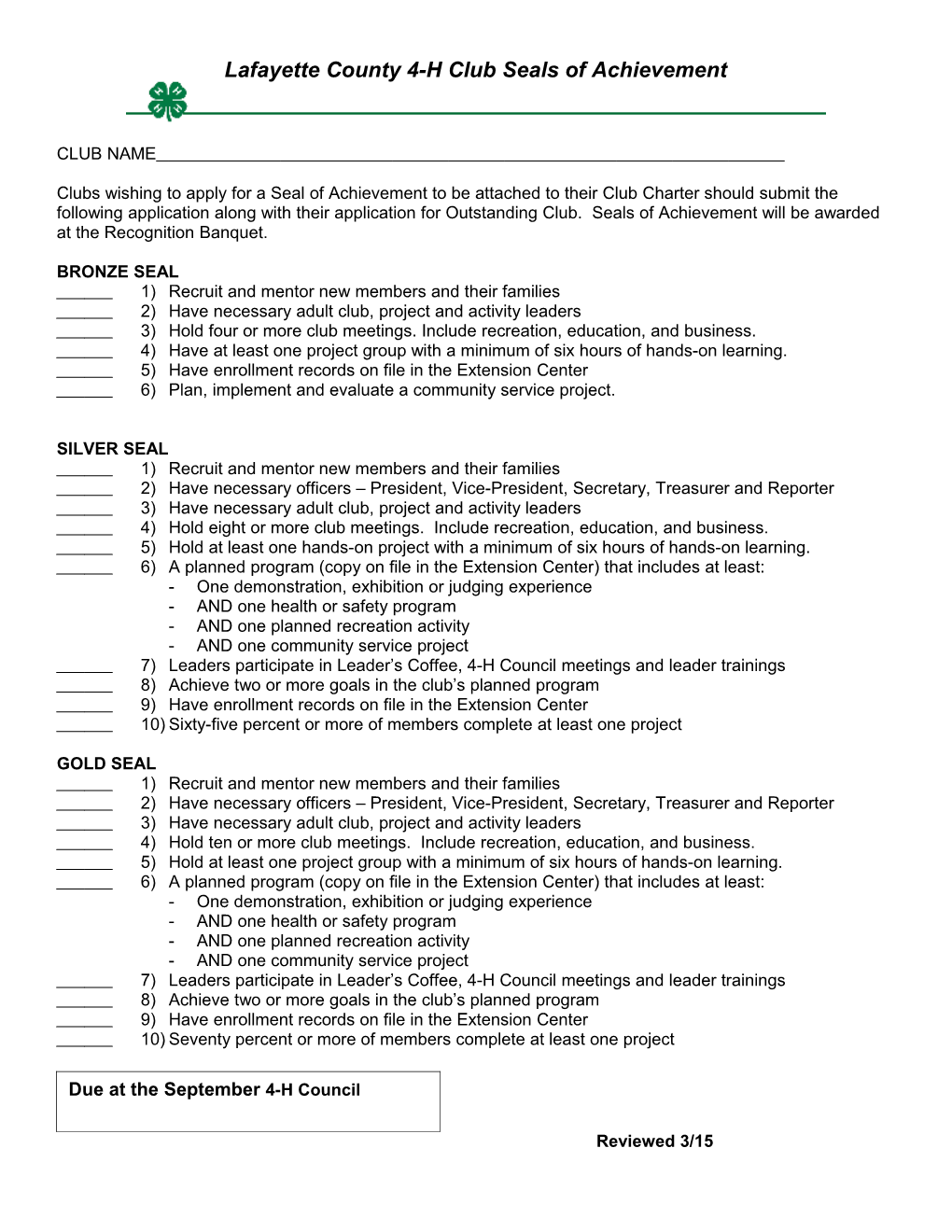 Lafayette County Missouri Report Forms