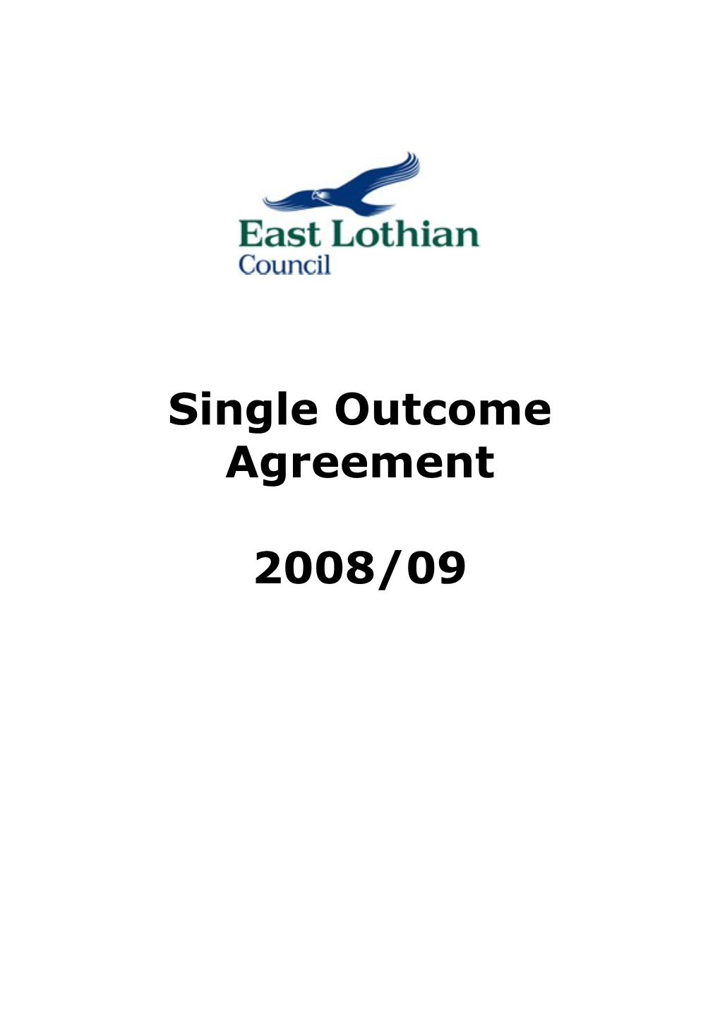 Single Outcome Agreement Template