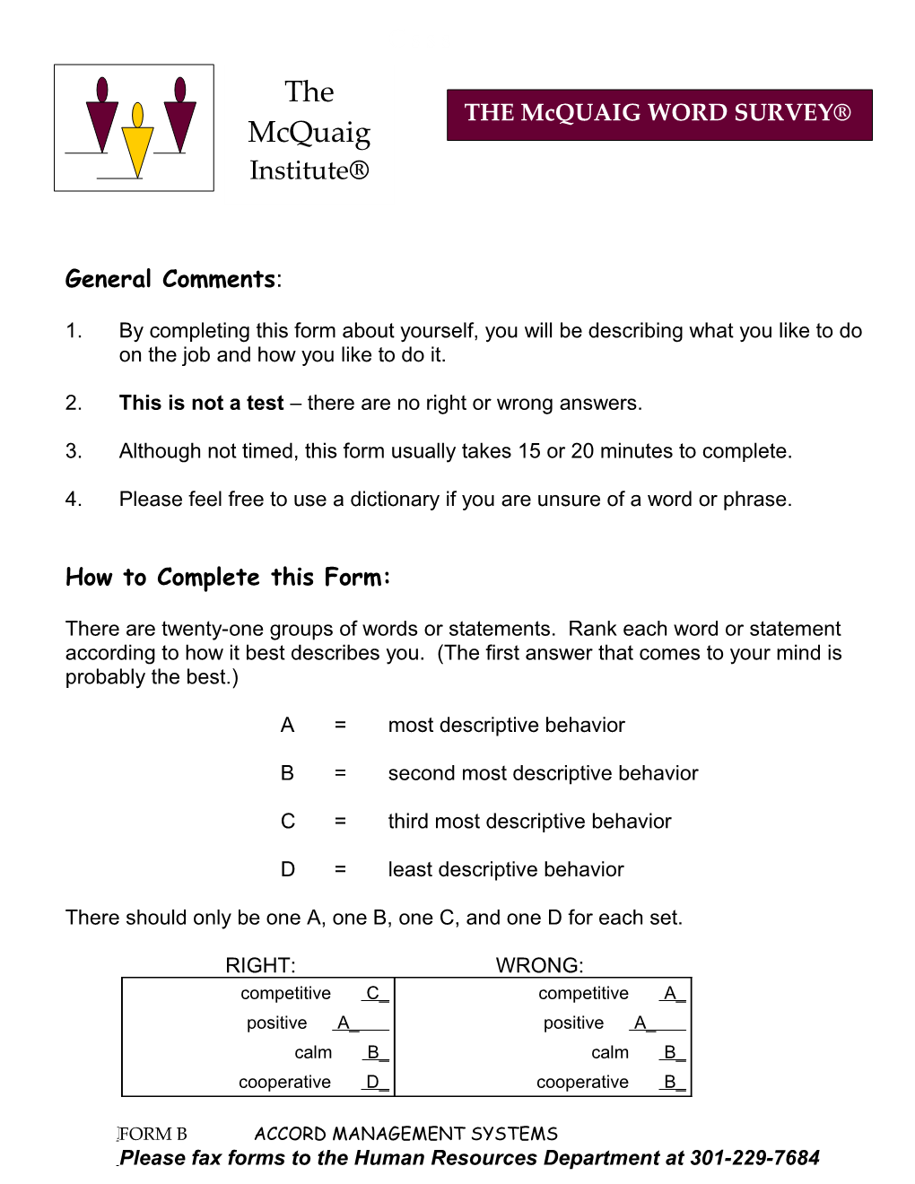 The Insight to Assess and Manage People