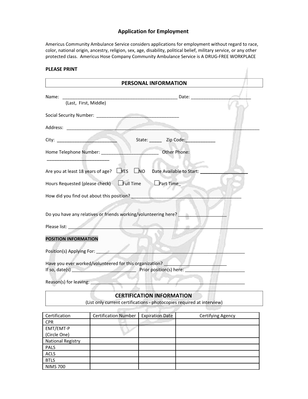 Application for Employment s19