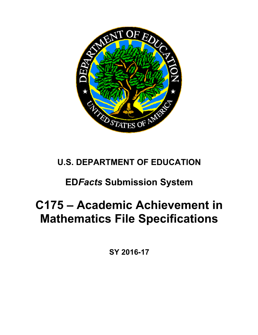 Academic Achievement in Mathematics File Specifications (Msword)