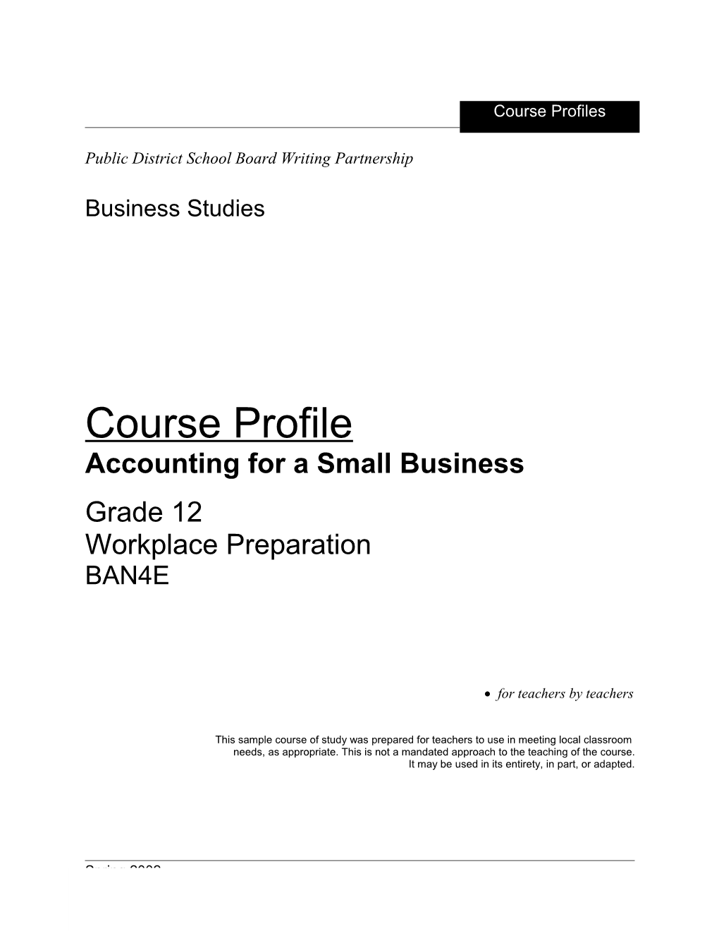 Accounting for a Small Business