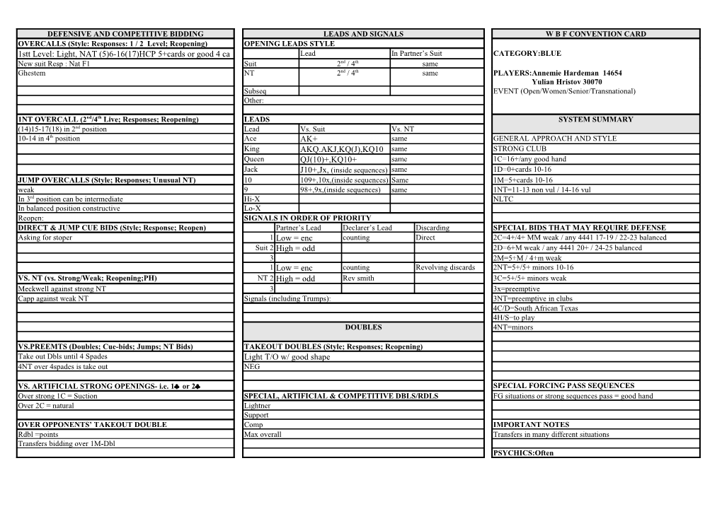 Leads and Signals