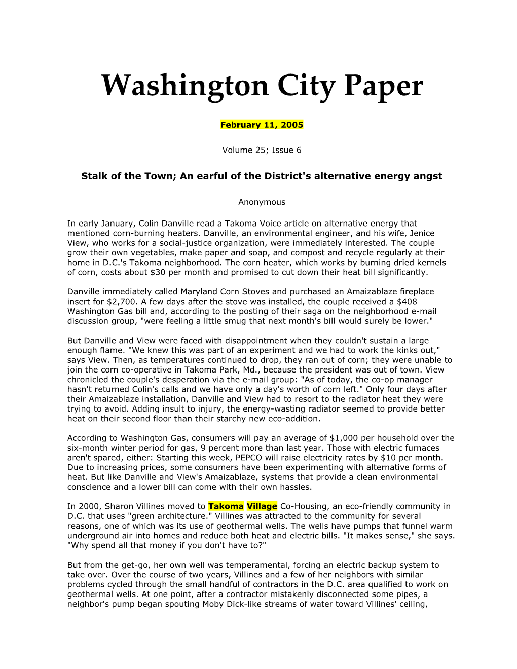 Washington City Paper