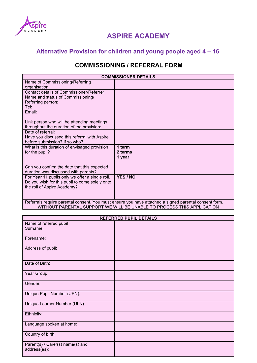 Alternative Provision for Children and Young People Aged 4 16