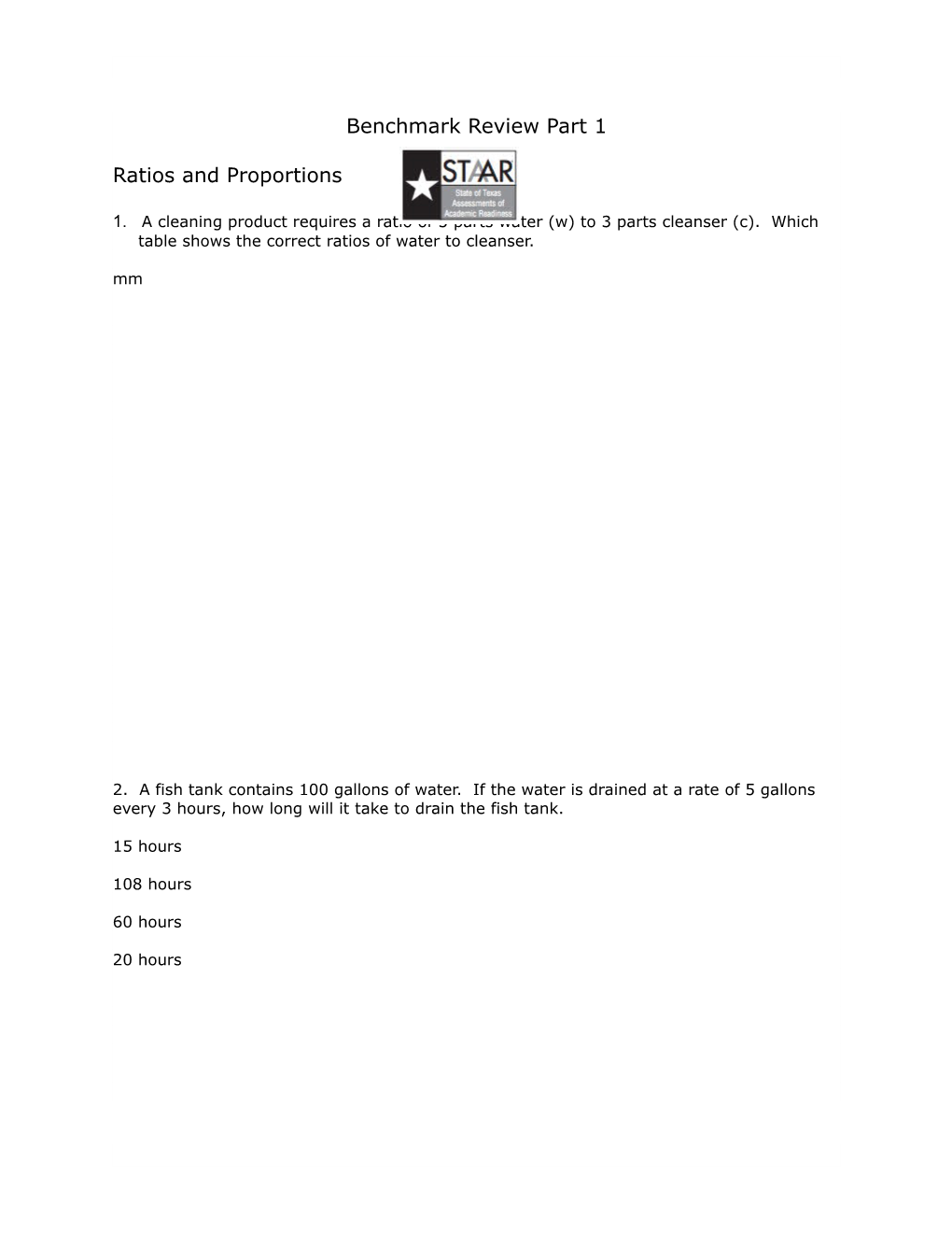 Ratios and Proportions