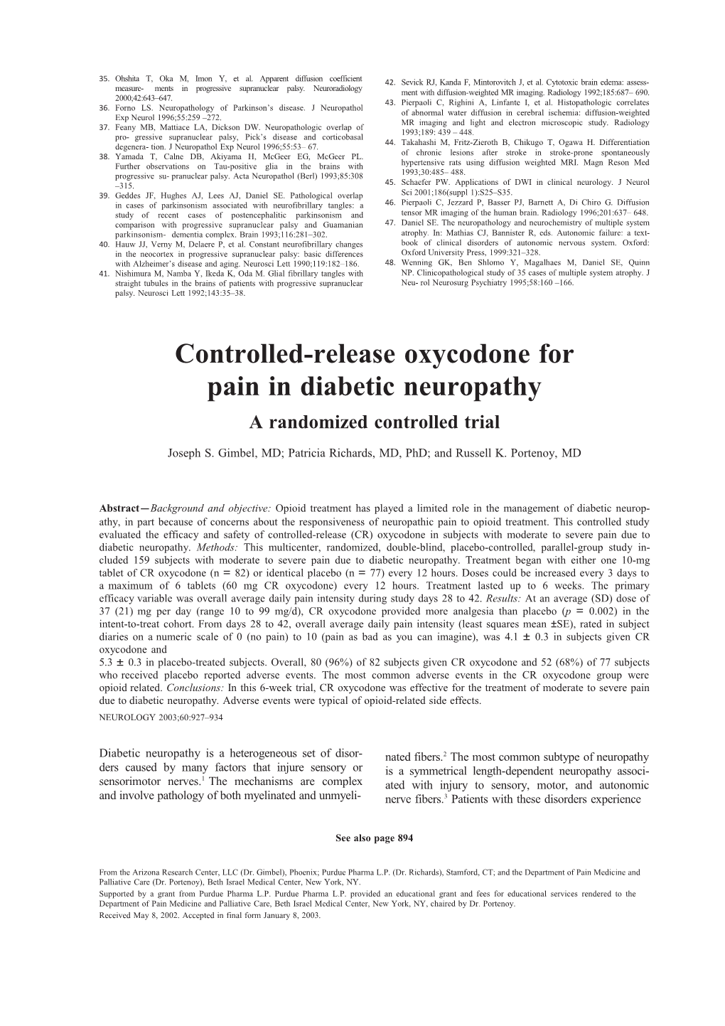 2. Forno LS. Neuropathology of Parkinson S Disease. J Neuropathol Exp Neurol 1996;55:259 272