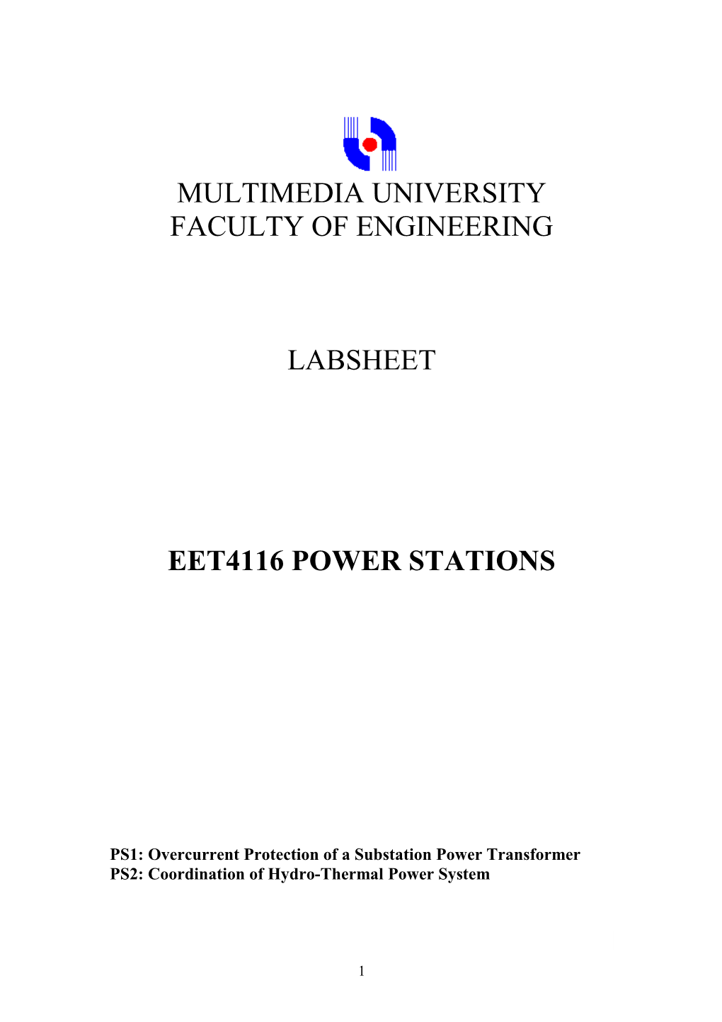 Overcurrent Protection of a Substation Power Transformer