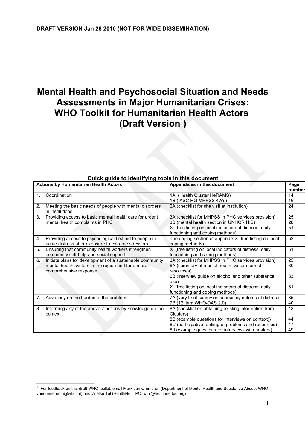 Flow Chart Mental Health and Psychosocial Needs Assessment