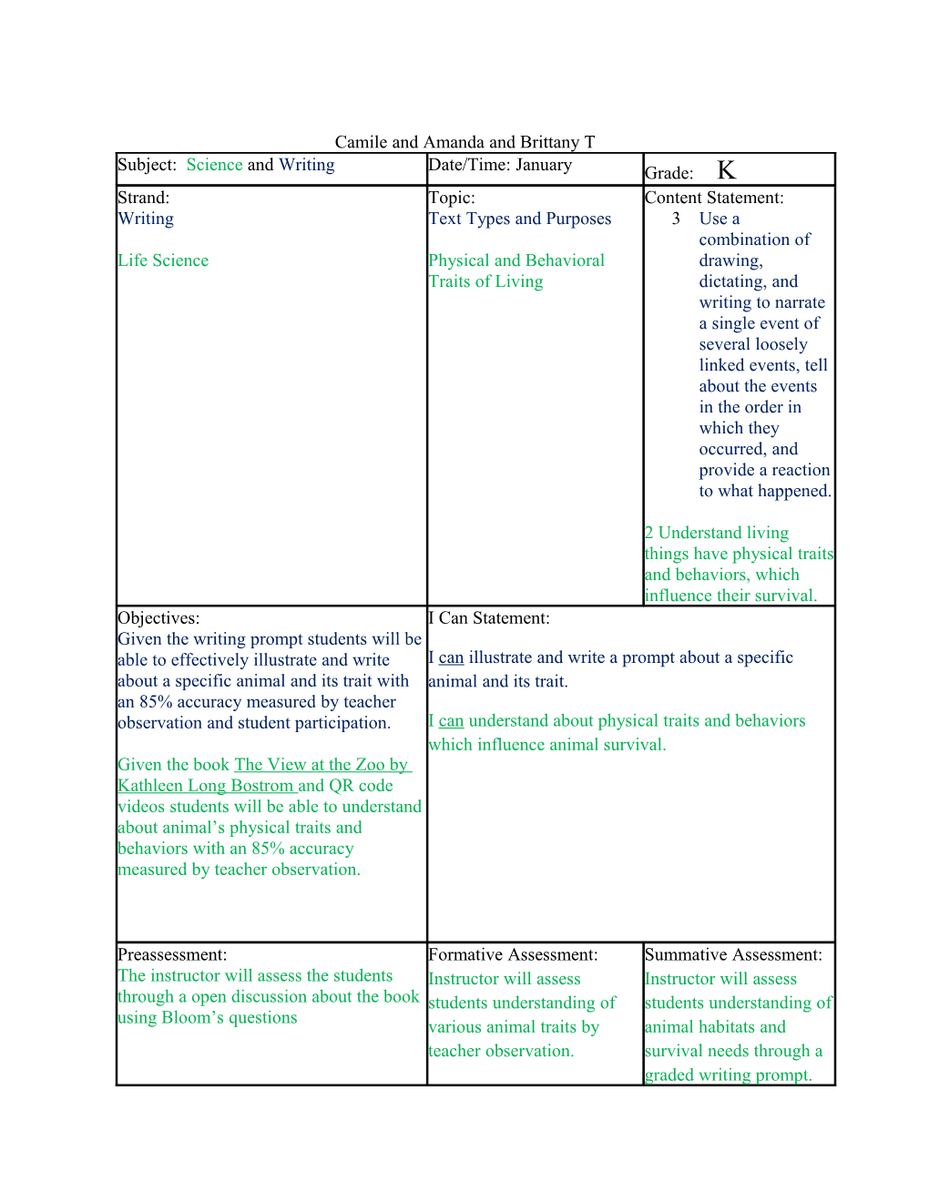 Lesson Plan Template s26