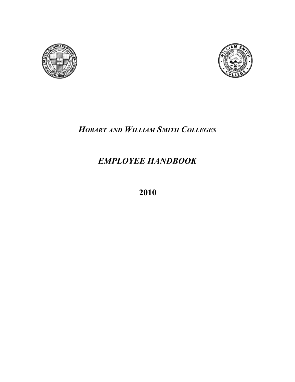 Administrative Employee Handbook Table of Contents