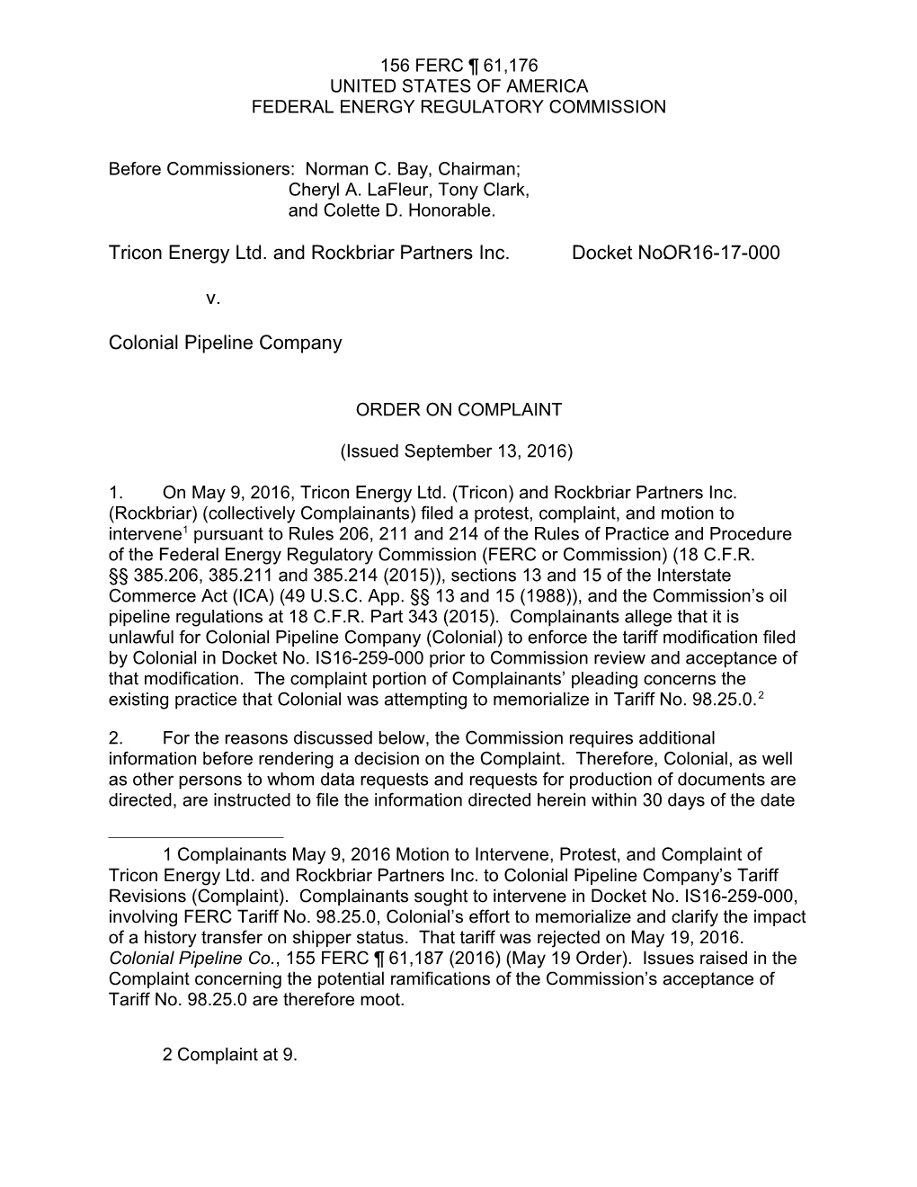 Federal Energy Regulatory Commission s5