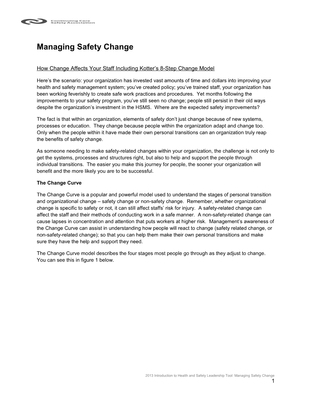 Managing Safety Change