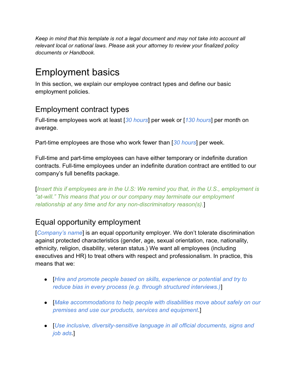 Employment Basics