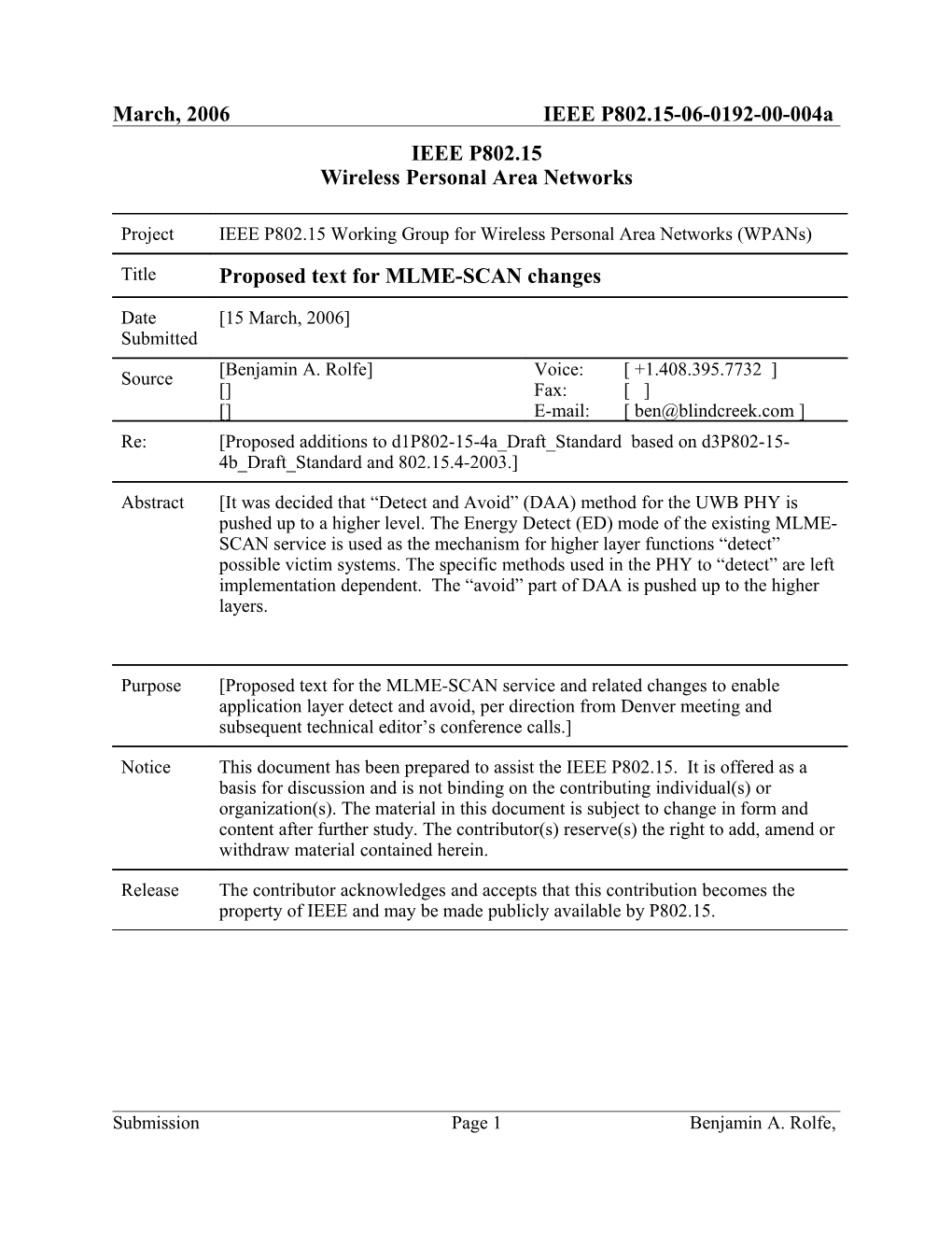 Proposed Text for MLME-SCAN Changes