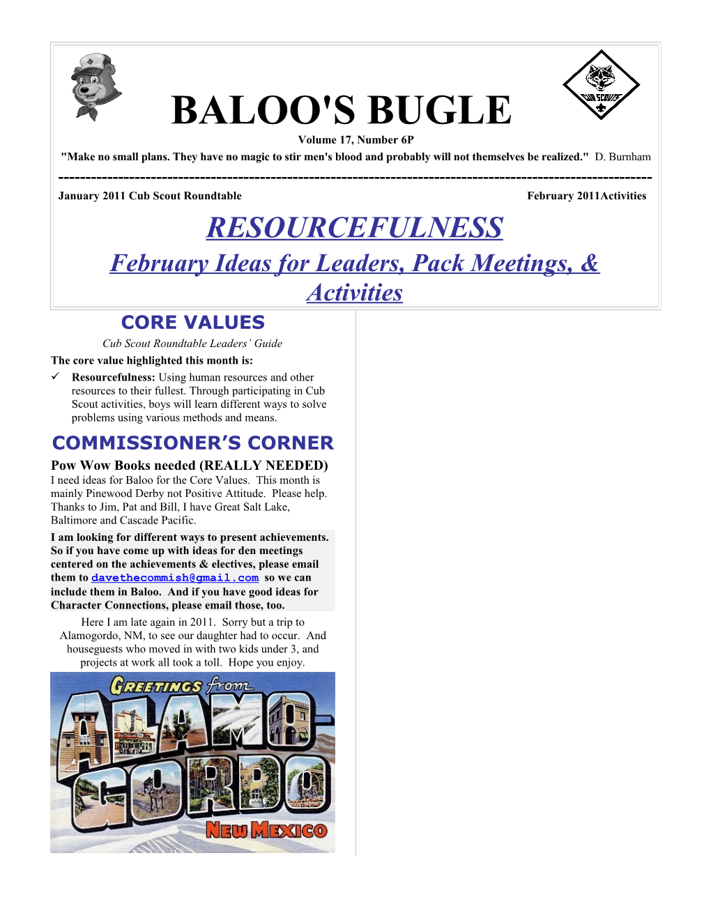 BALOO's BUGLE - PACK EDITION Page 2
