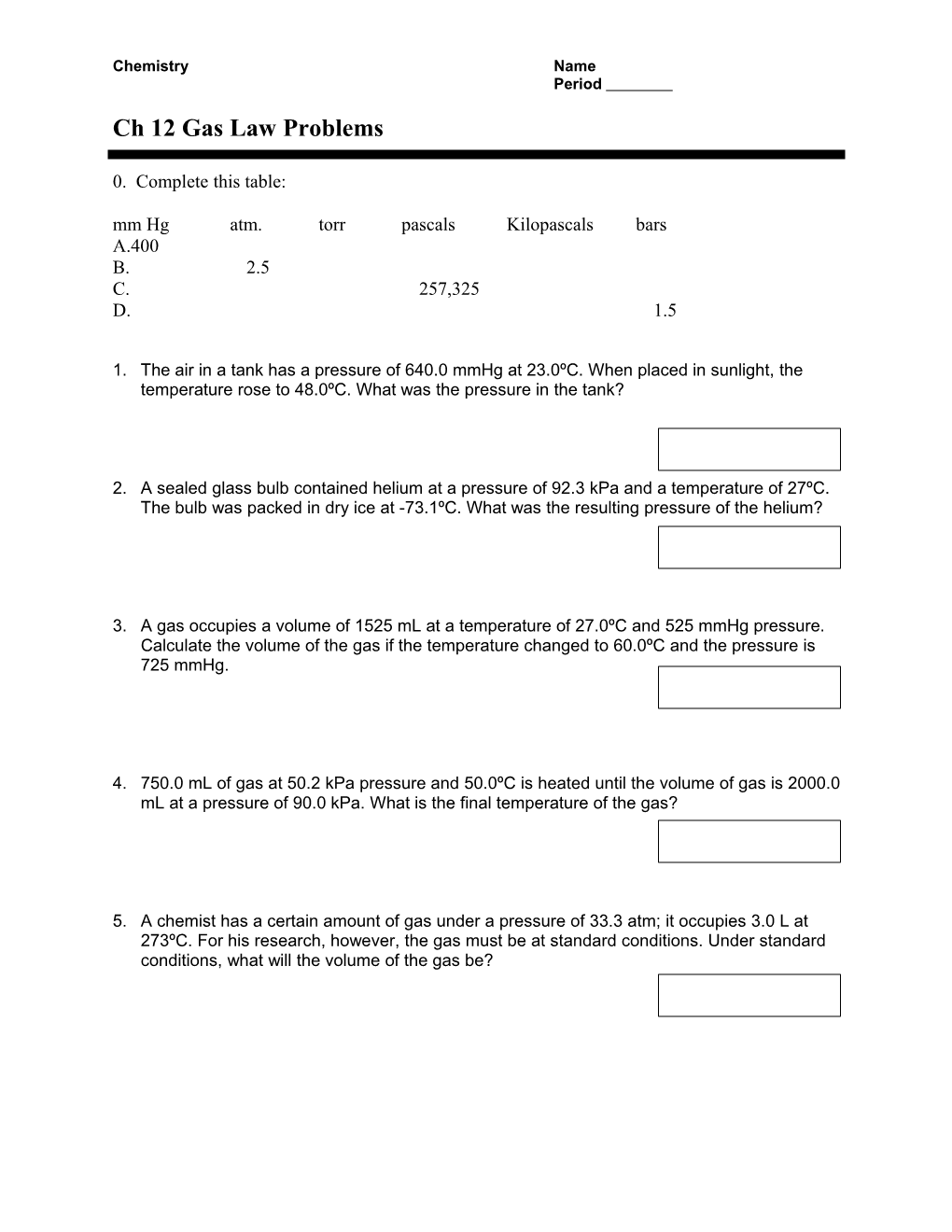 Gas Law Problems s1