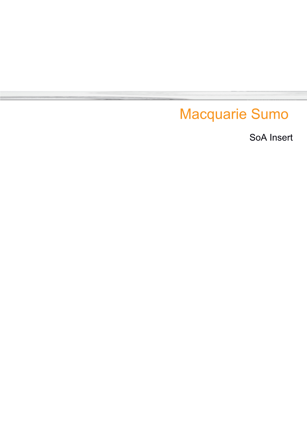 Macquarie Sumo