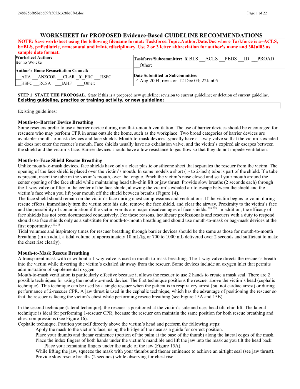 C2005 Evidence Evaluation Template - Oct.14, 2003 s1