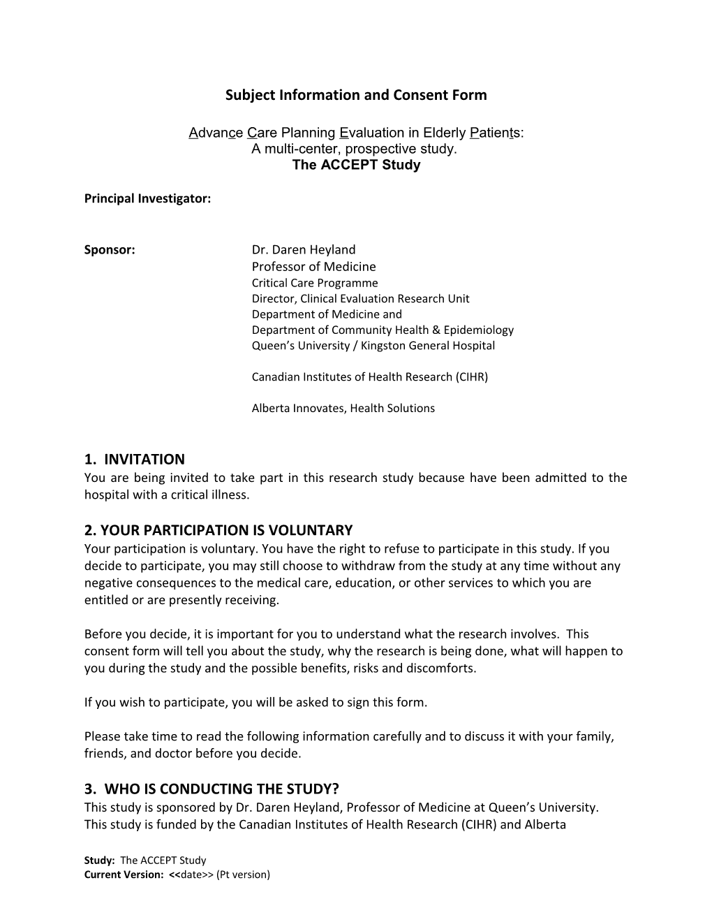 Consent Form Guide and Template for UBC Clinical Rebs
