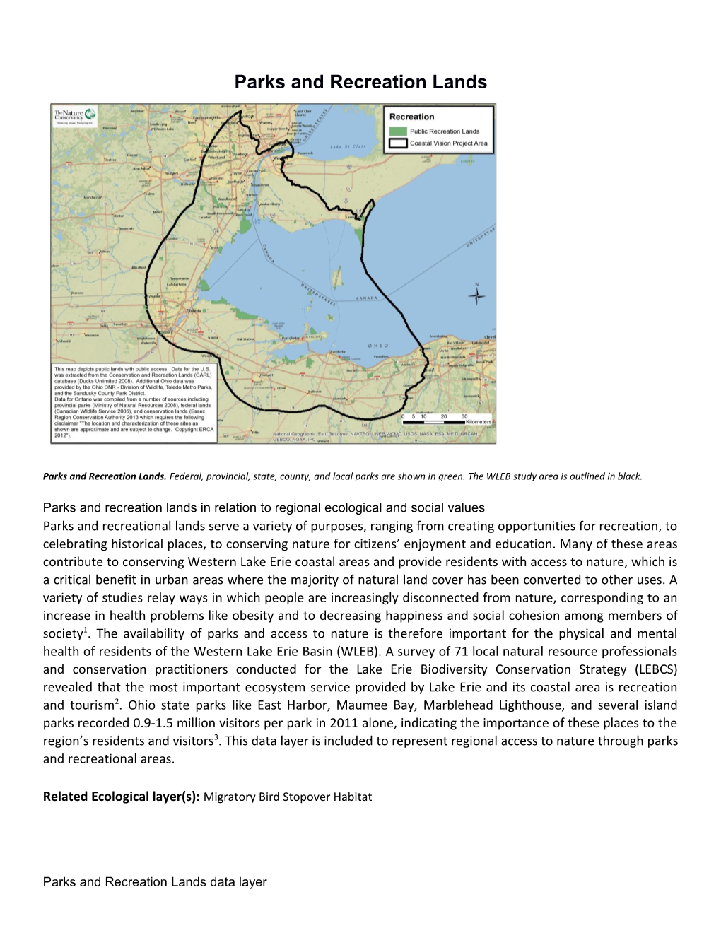 Parks and Rec Lands Fact Sheet June2016