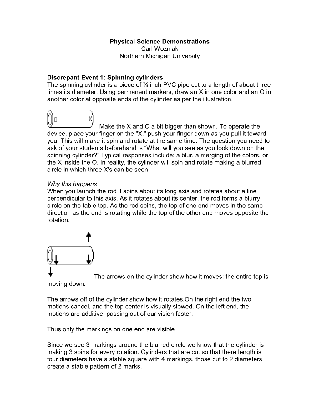 Physical Science Demonstrations