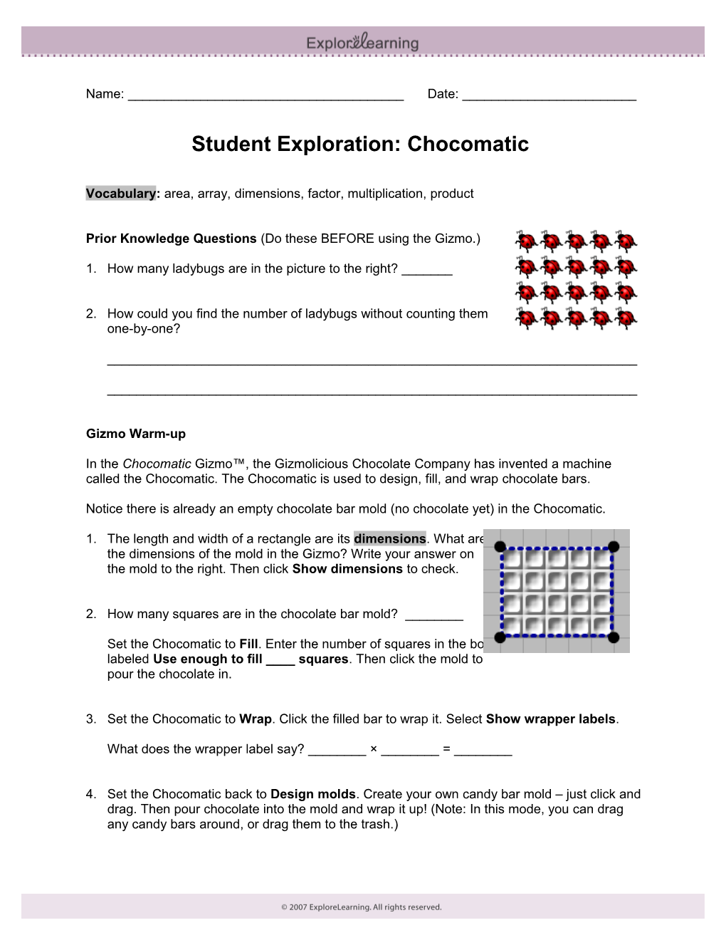 Student Exploration Sheet: Growing Plants s19