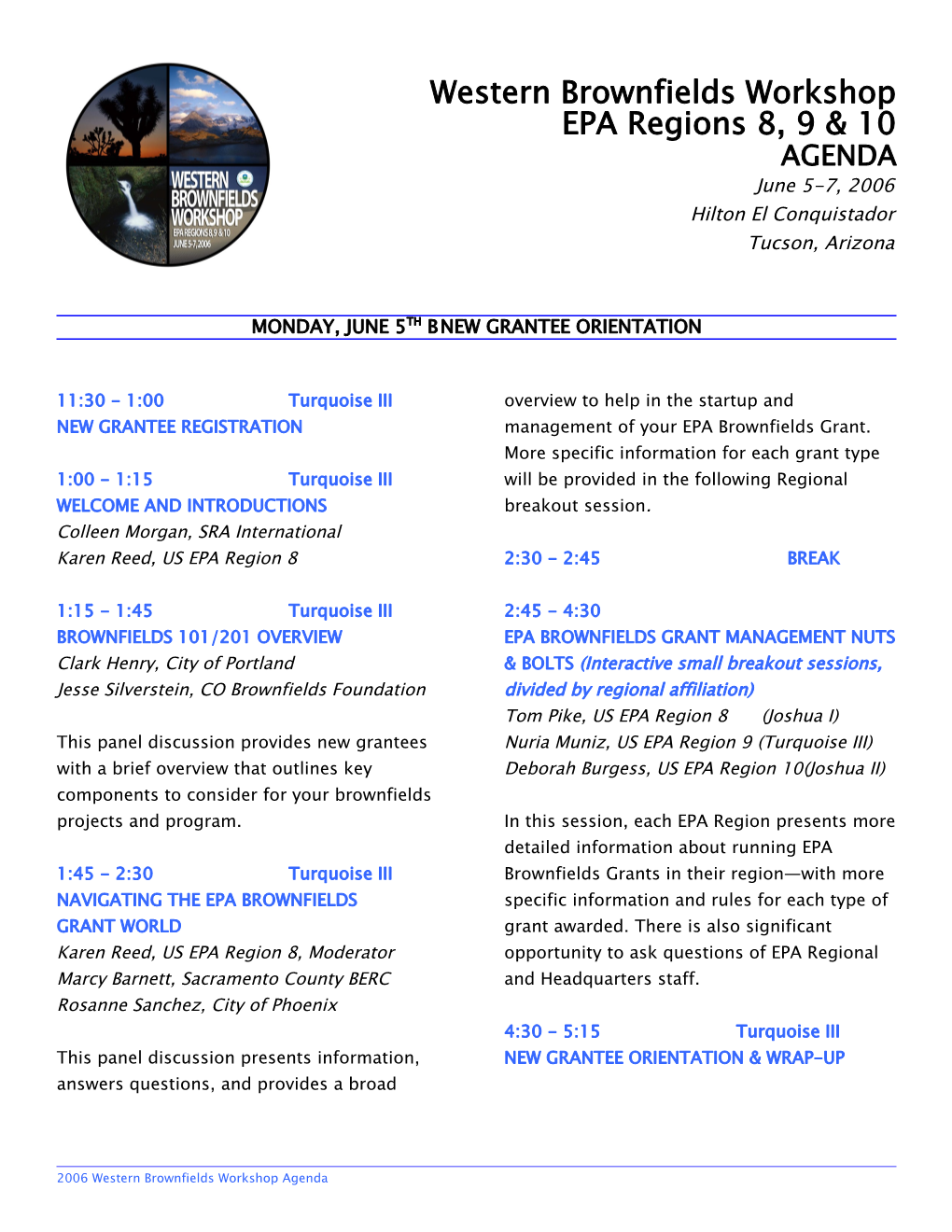 2005 Western Brownfields Workshop