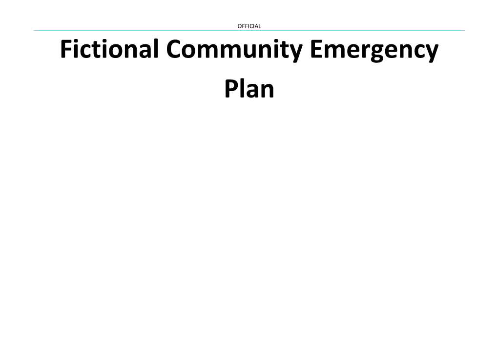 Description and Map of the Area Covered by This Community Emergency Plan