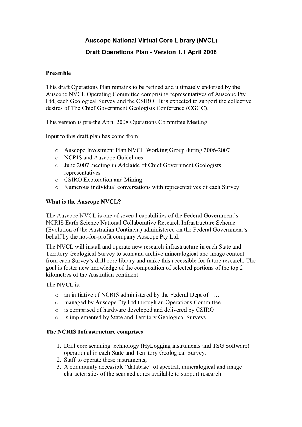 Auscope National Virtual Core Library (NVCL)