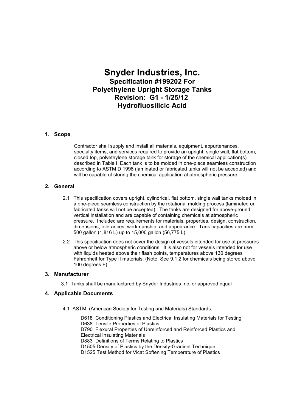 Snyder Industries, Inc s1