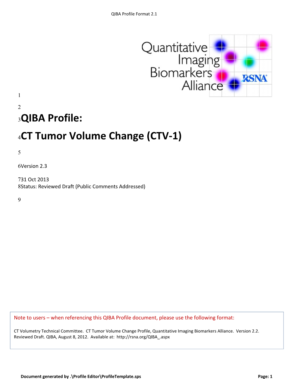 CT Tumor Volume Change (CTV-1)