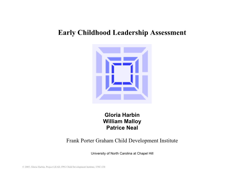 Early Childhood Leadership Assessment