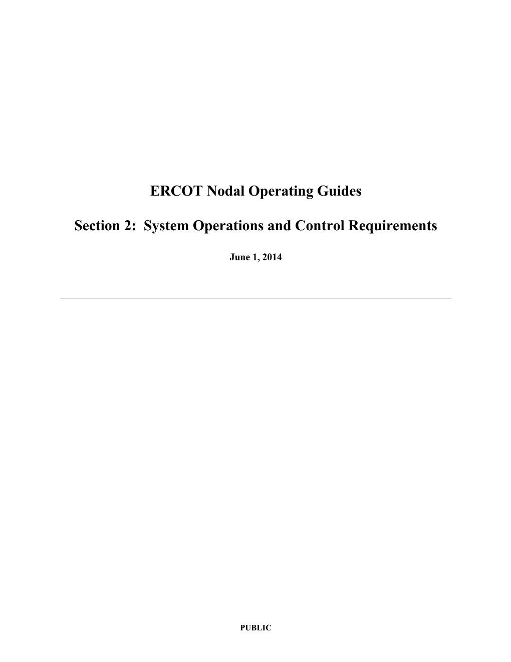 ERCOT ISO Operation