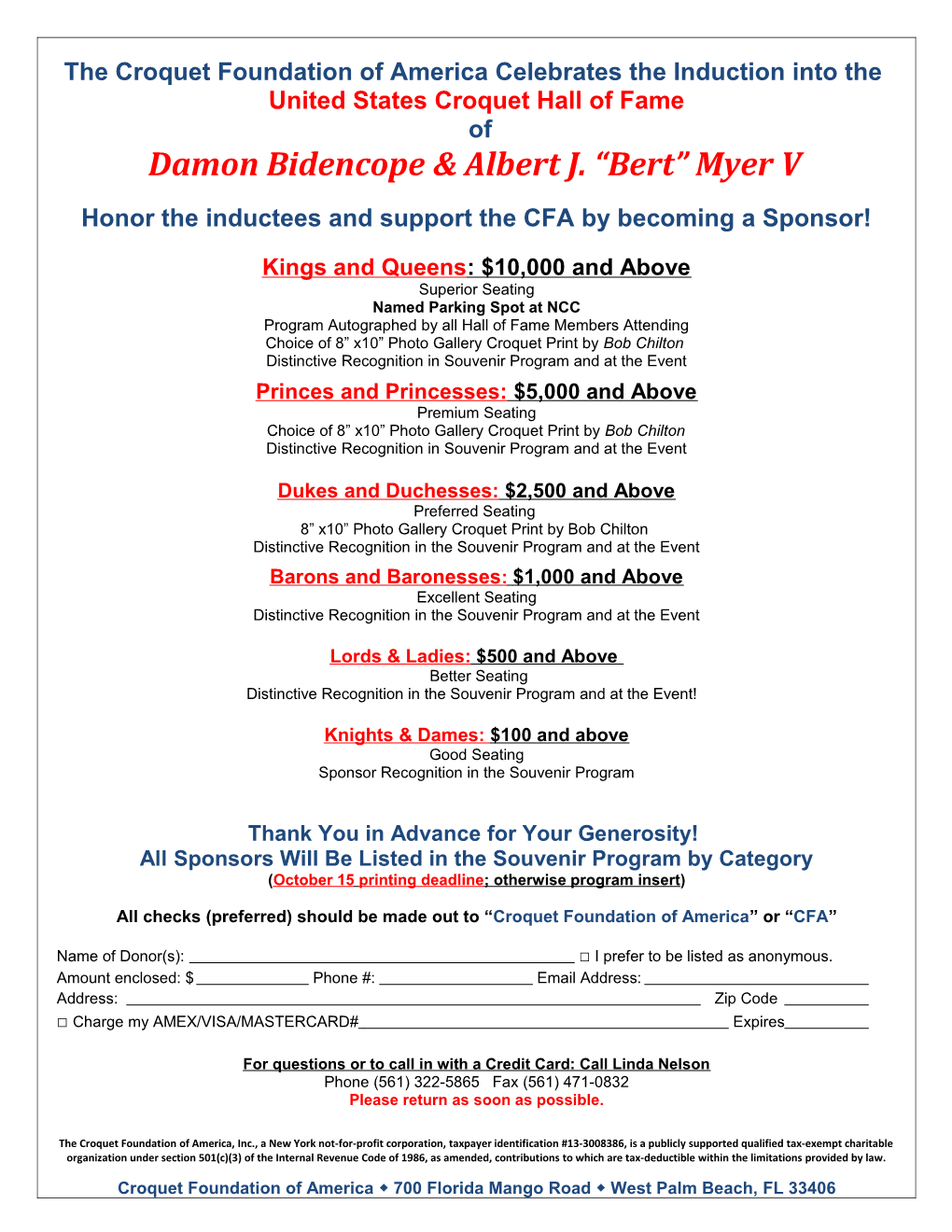 Damon Bidencope & Albert J. Bert Myer V