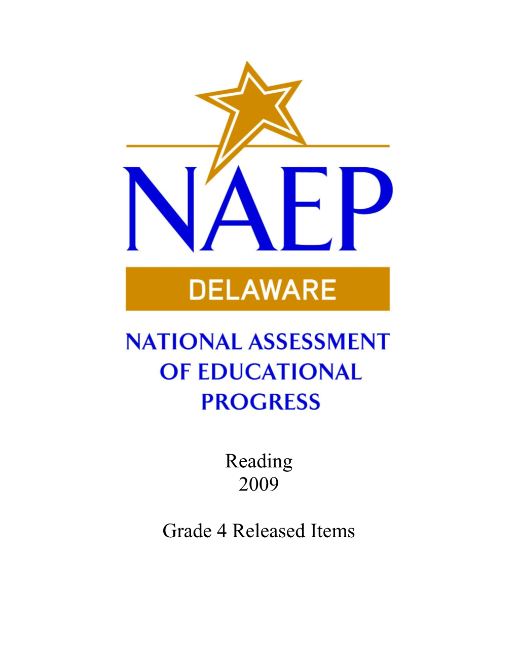 NAEP 2009 Reading Grade 4 Released Items